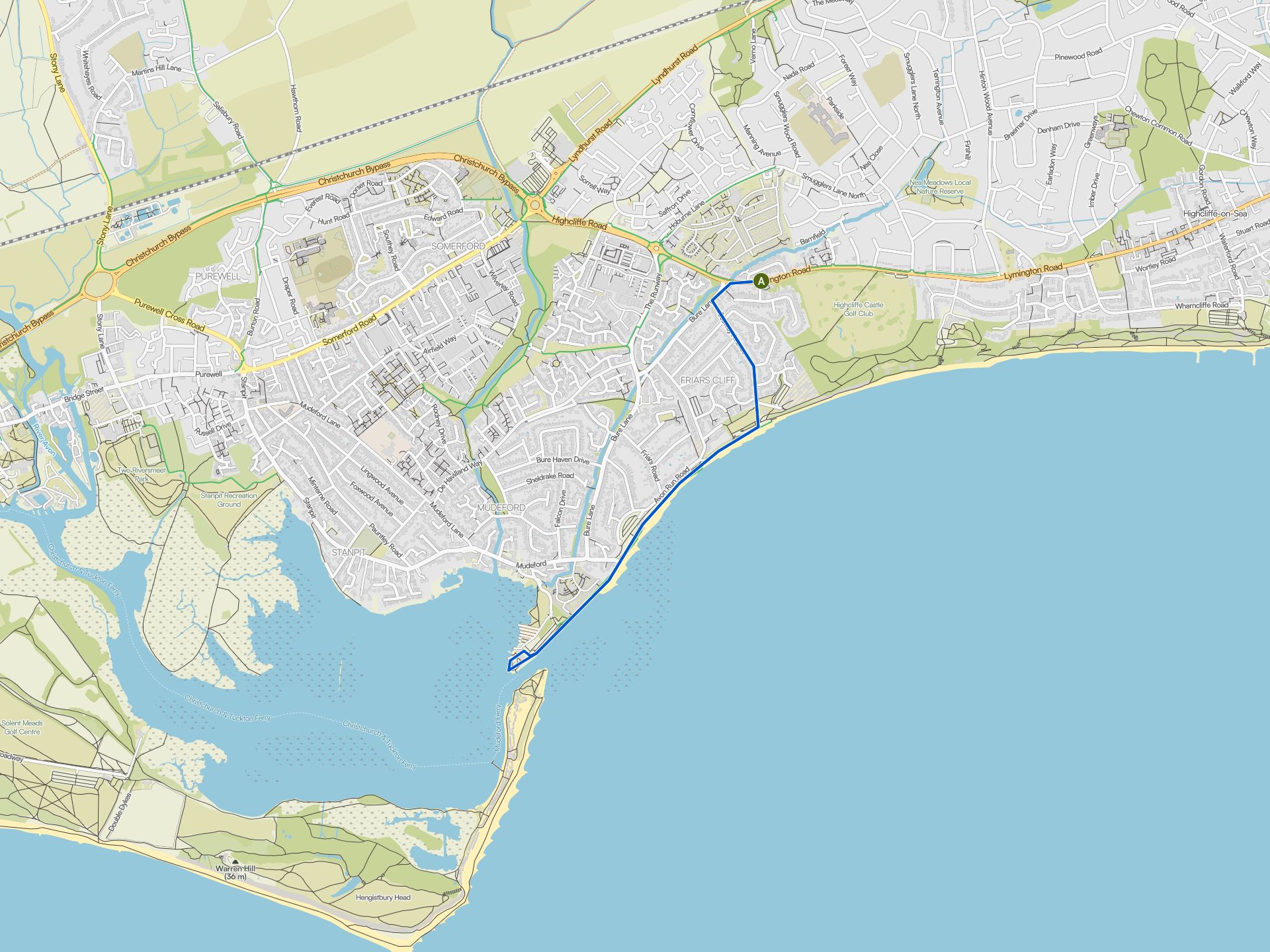 The best walks and hikes around Highcliffe And Walkford | Komoot